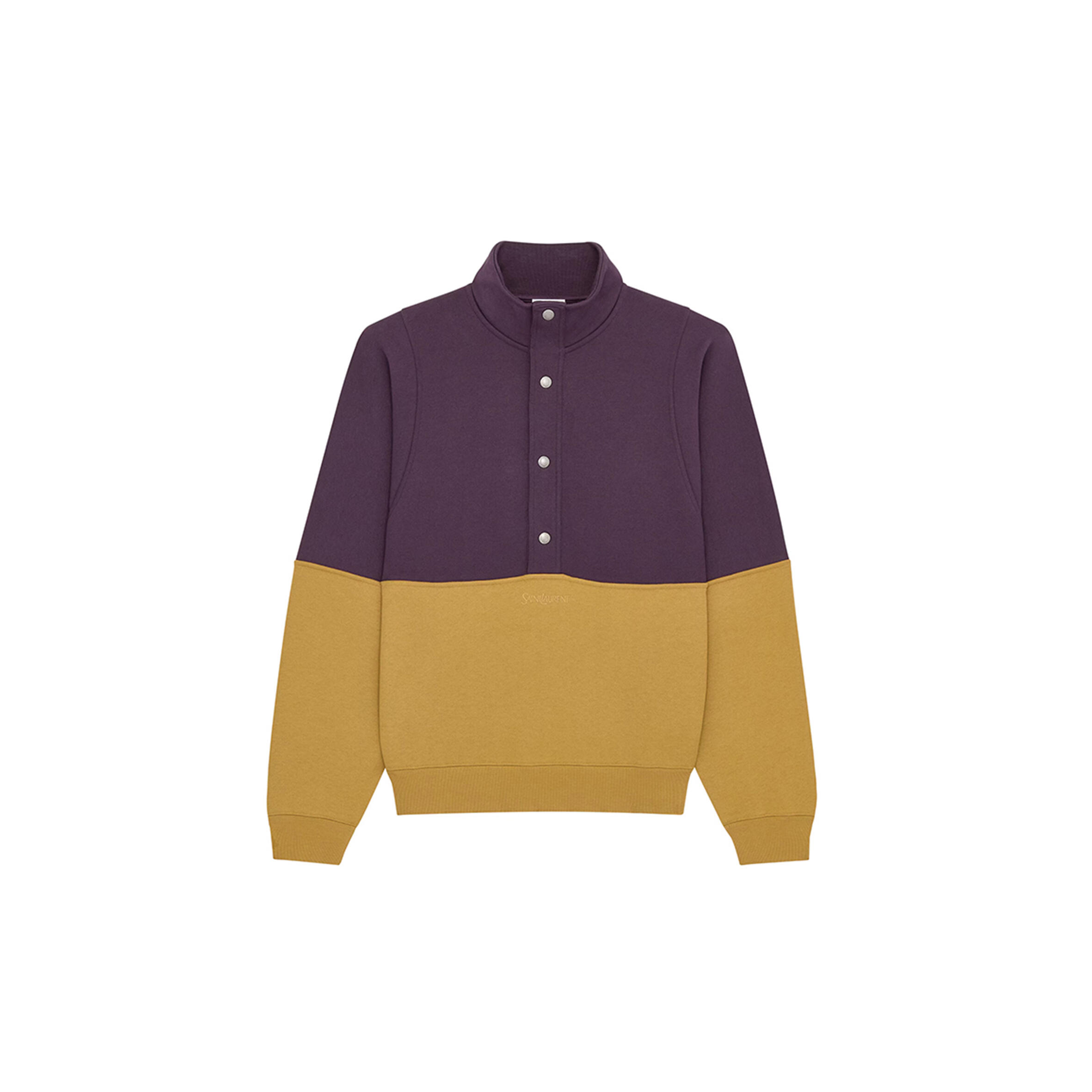 YSL HALF-SNAP SWEATSHIRT 859593Y36SW5325  